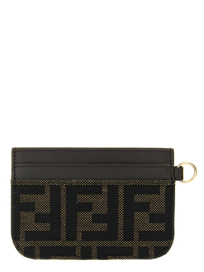 Fendi Brown Polyester Cardholder