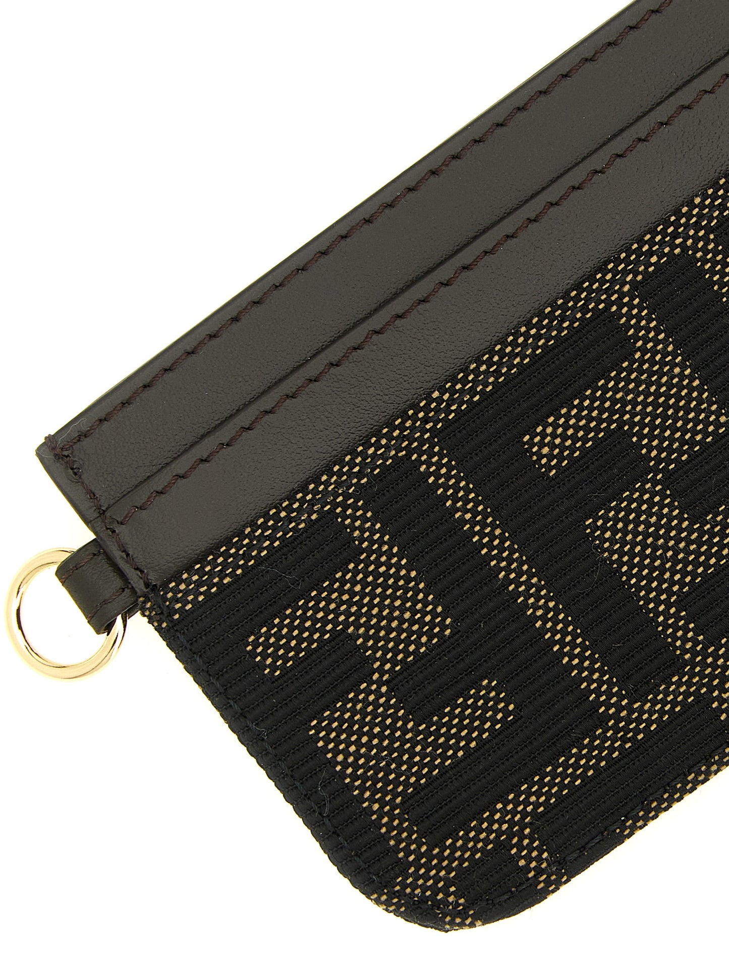 Fendi Brown Polyester Cardholder