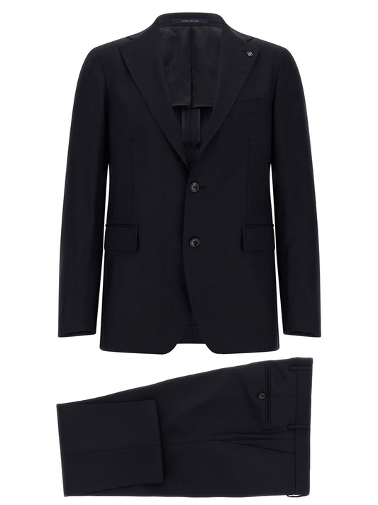 Pant Suit by Tagliatore for men in virgin wool navy & signature showcases an bespeak silhouette, artfully detailed with a sophisticated and an bespeak for a refined finish.
