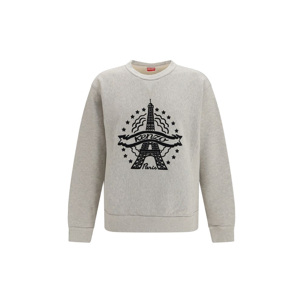 Sweatshirt by Kenzo for men in cotton gray features an enviable silhouette, showcasing a premium and refined for a truly enviable finish.