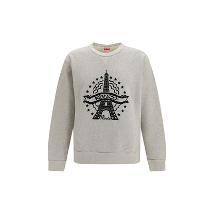 Sweatshirt by Kenzo for men in cotton gray features an enviable silhouette, showcasing a premium and refined for a truly enviable finish.