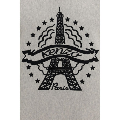 Sweatshirt by Kenzo for men in cotton gray presents a smart casual silhouette, featuring a smart casual and for a sophisticated look.