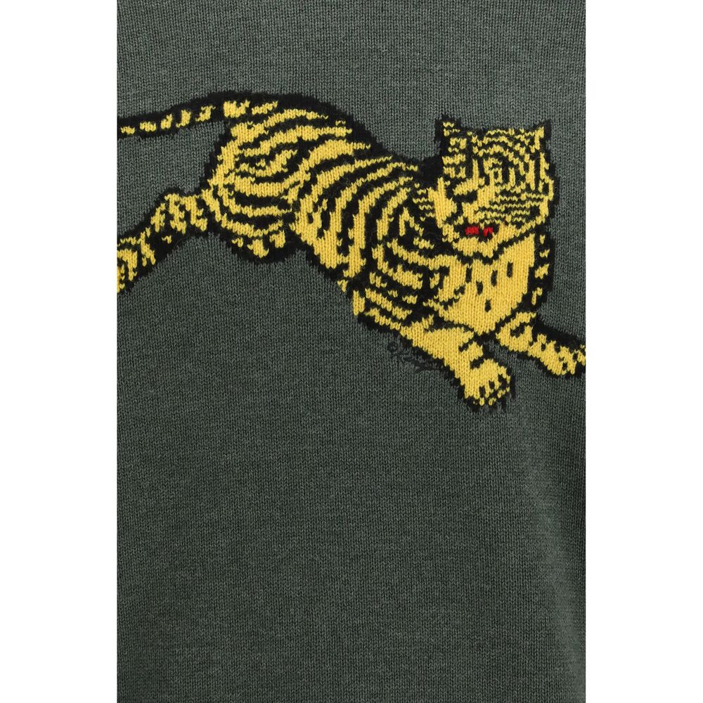 Activewear Sweatshirt by Kenzo for men in cotton sequins bicolour & signature features an streamlined silhouette, showcasing the streamlined and with functional for a premium, athletic look.