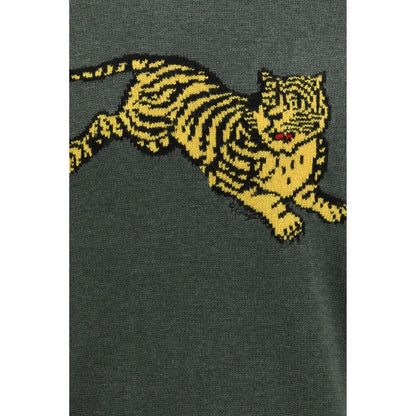 Activewear Sweatshirt by Kenzo for men in cotton sequins bicolour & signature features an streamlined silhouette, showcasing the streamlined and with functional for a premium, athletic look.