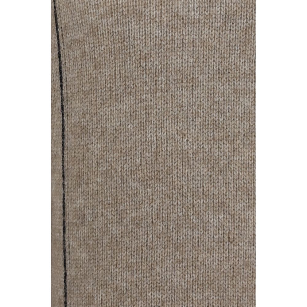 Sweatshirt Hoodie by Giorgio Armani for men in polyamide merino & alpaca wool beige features a authentic silhouette, showcasing a sophisticated and authentic detail for a refined finish.