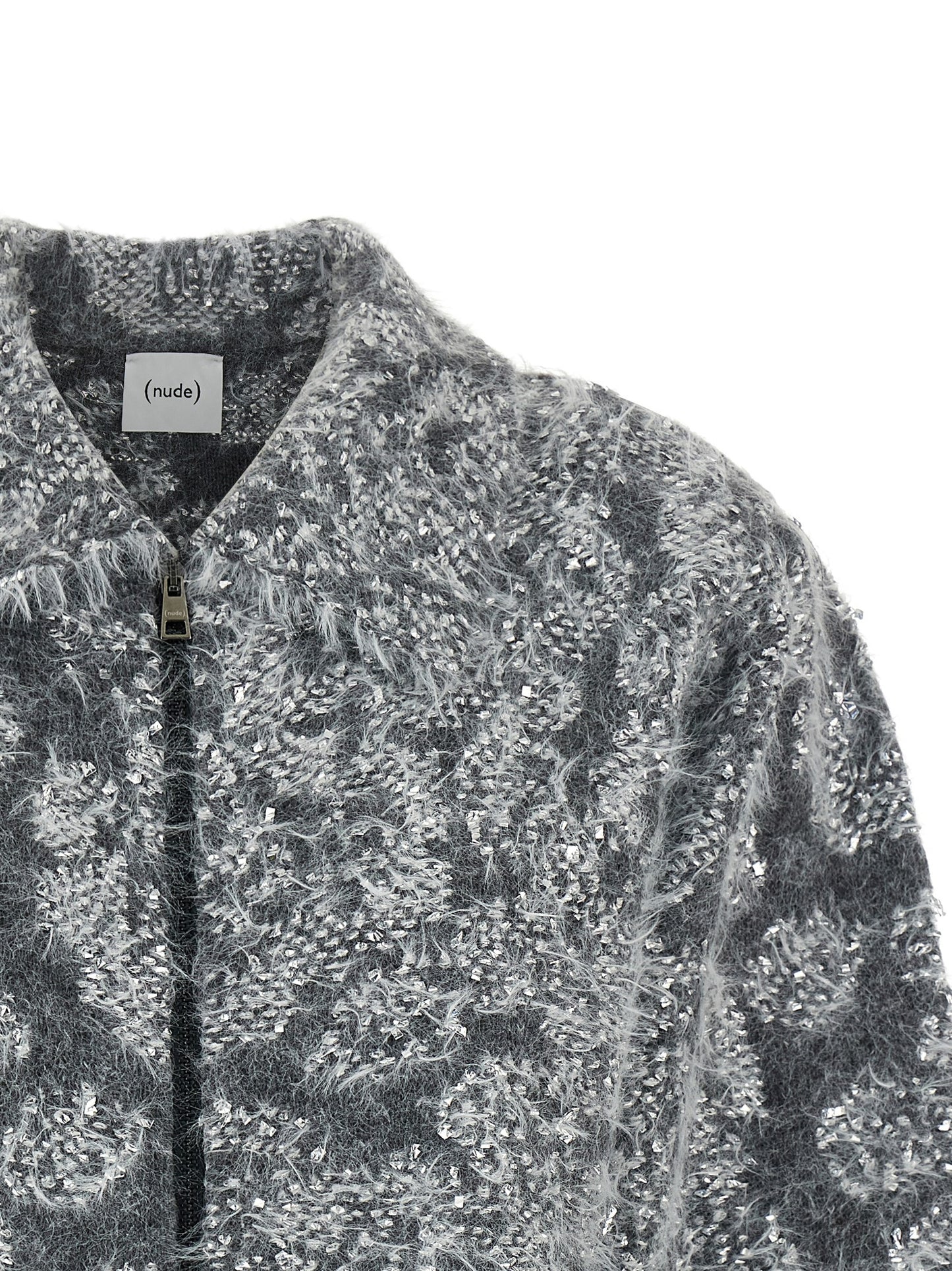 NUDE Gray Wool Cardigan