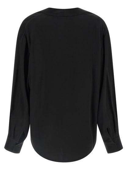 NUDE Black Viscose Blouse