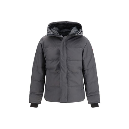 Canada Goose Men's Padded Hooded &High Collar Cotton & Polyester Parka - Gray