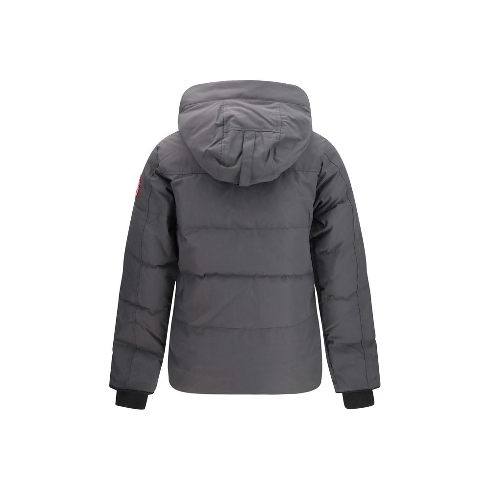 Canada Goose Men's Padded Hooded &High Collar Cotton & Polyester Parka - Gray