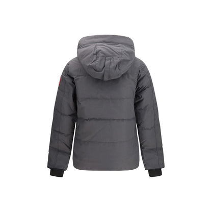 Canada Goose Men's Padded Hooded &High Collar Cotton & Polyester Parka - Gray