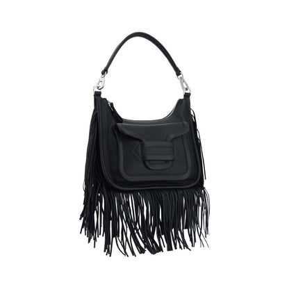 Shoulder Flap Bag by Pierre Hardy for women in bos taurus calf leather black features a effortless sophistication silhouette, secured by a snap, flap & zipper with ample and versatile shoulder-strap, adjustable-strap & handle for a effortless sophistication finish.