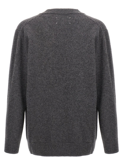 Maison Margiela Gray Wool Cardigan