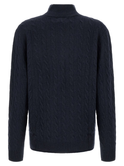 Polo Ralph Lauren Blue Wool Cardigan