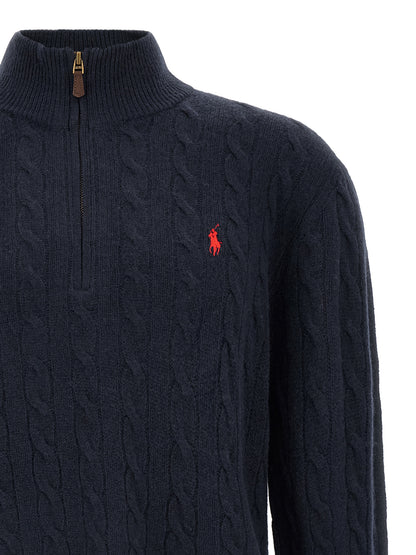 Polo Ralph Lauren Blue Wool Cardigan