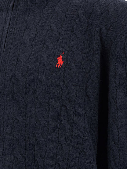 Polo Ralph Lauren Blue Wool Cardigan