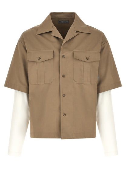 Balenciaga Beige Cotton Blouse