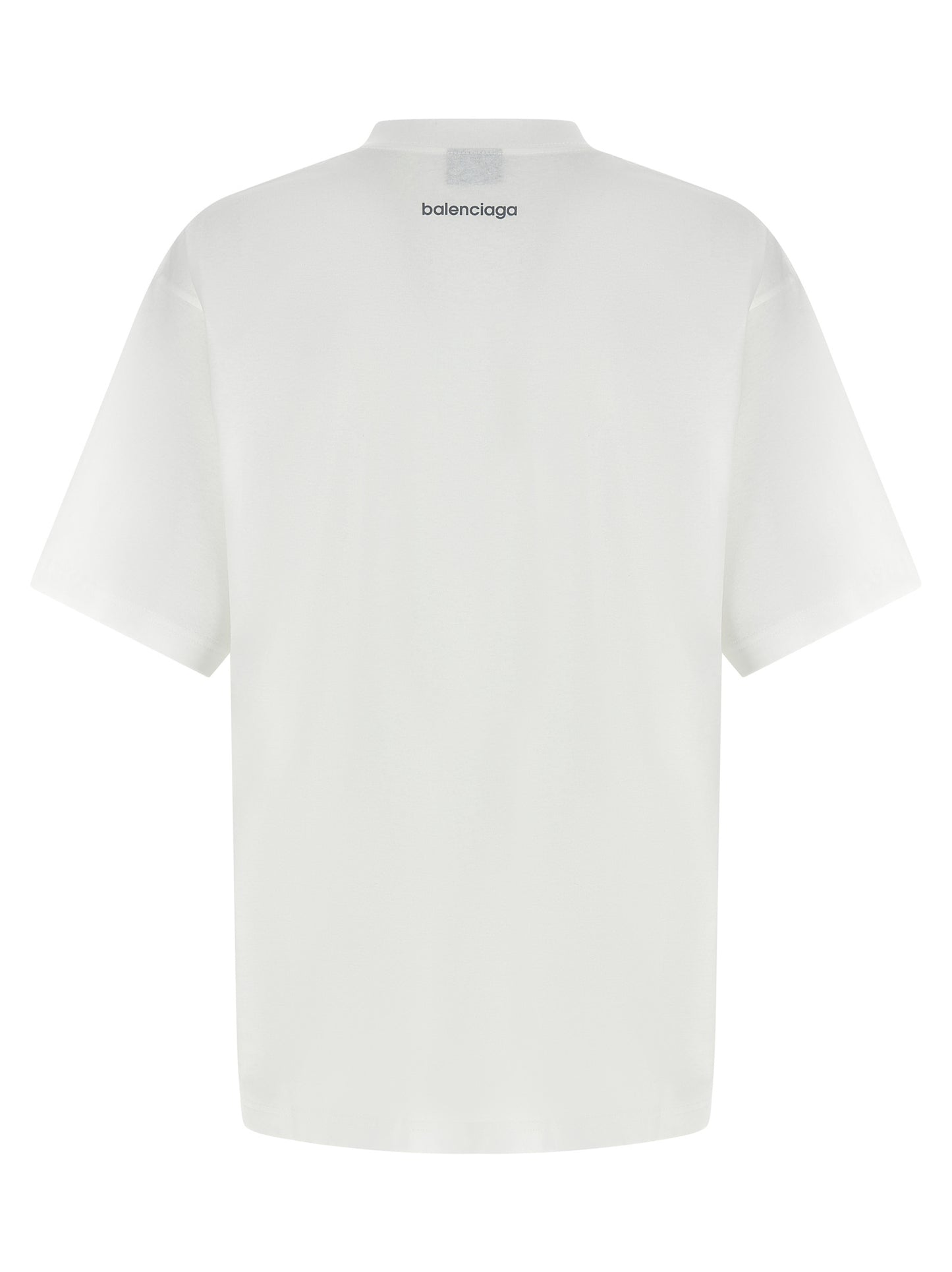 Balenciaga White Cotton T-Shirt