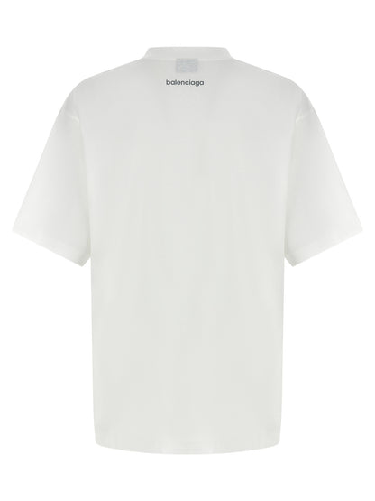 Balenciaga White Cotton T-Shirt