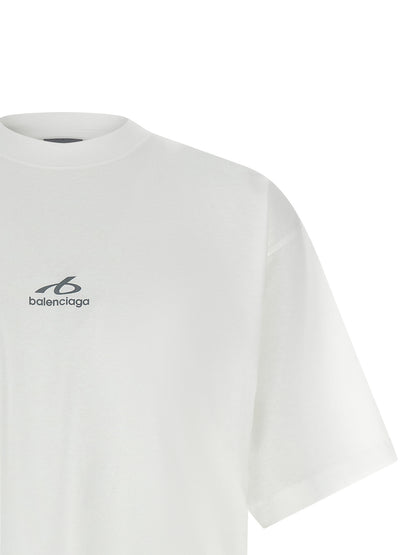 Balenciaga White Cotton T-Shirt
