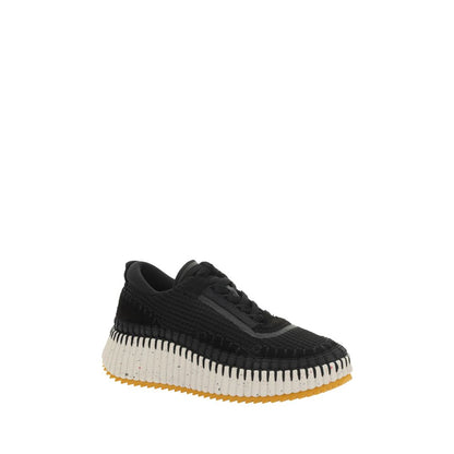 Chloé Women's Athletic Nylon Polyester & Cotton Sneakers - Black Monogram