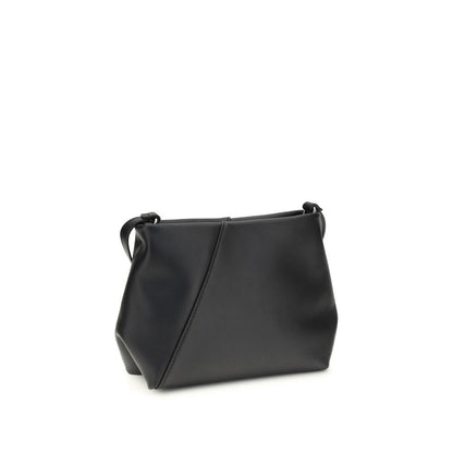 Shoulder Bag by MM6 for women in bos taurus calf leather black, white & signature features an effortlessly chic silhouette with a secure , ample , and versatile shoulder-strap & adjustable-strap for effortlessly chic everyday luxury.