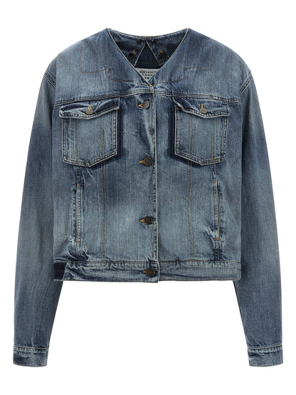 Maison Margiela Blue Cotton Denim Jacket
