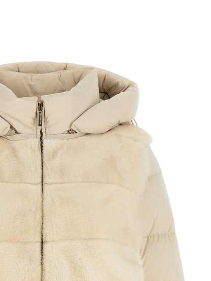MooRER White Wool Shell Jacket