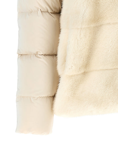 MooRER White Wool Shell Jacket