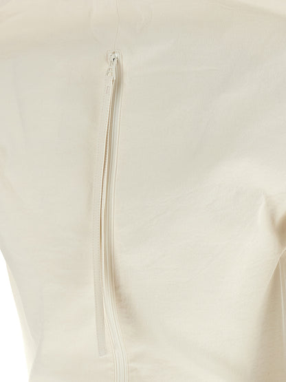 Issey Miyake White Paper Blouse
