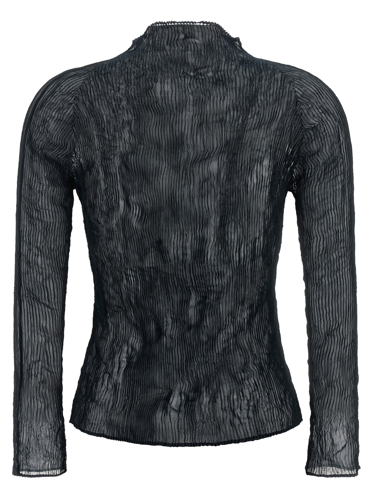 Issey Miyake Black Polyester Cardigan