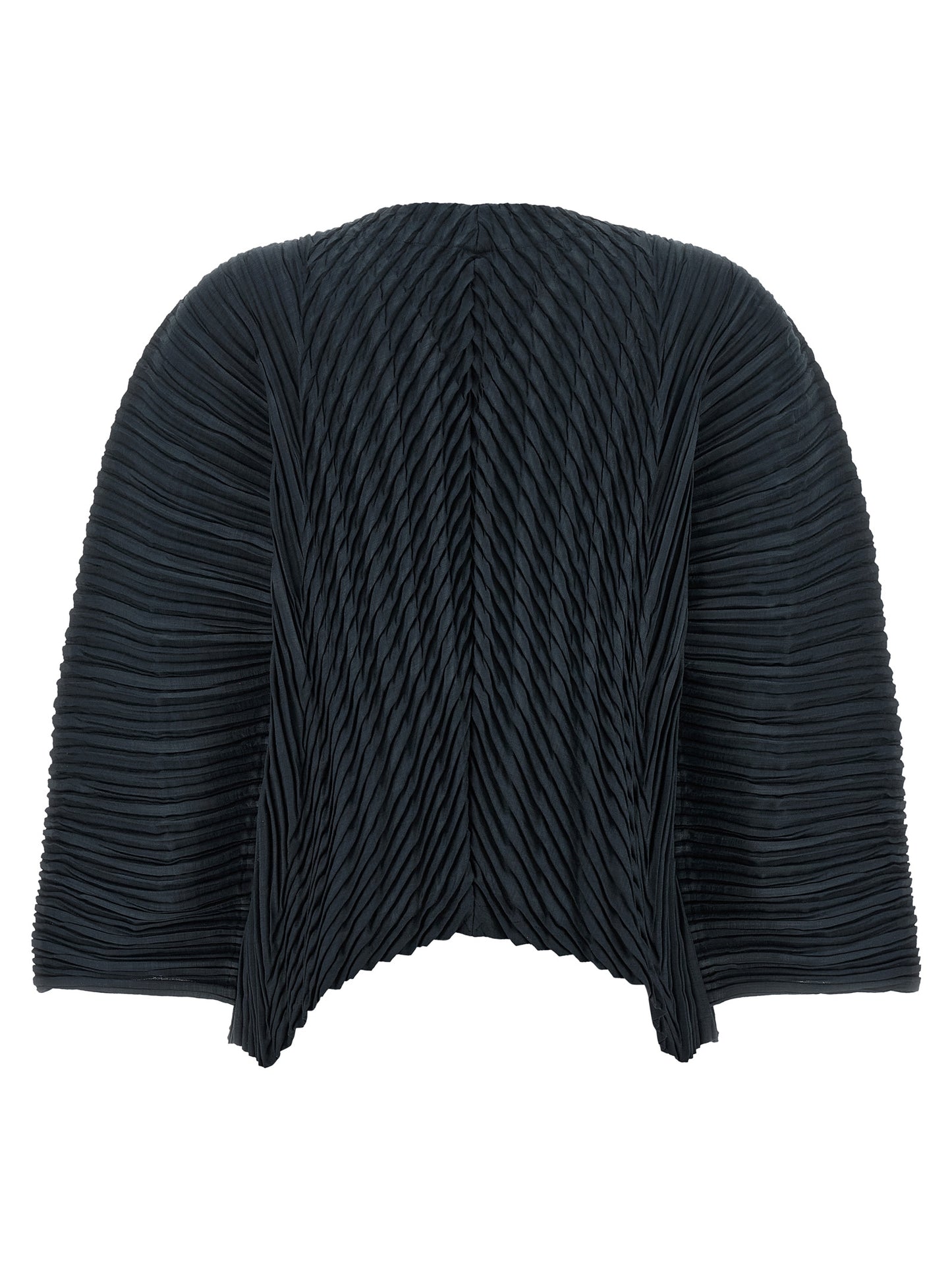 Issey Miyake Black Polyester Cardigan