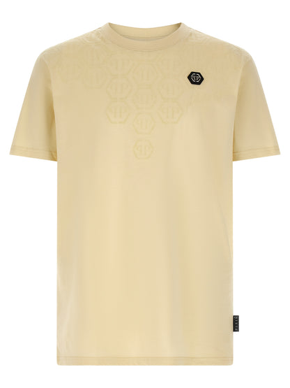 Philipp Plein Beige Cotton T-Shirt