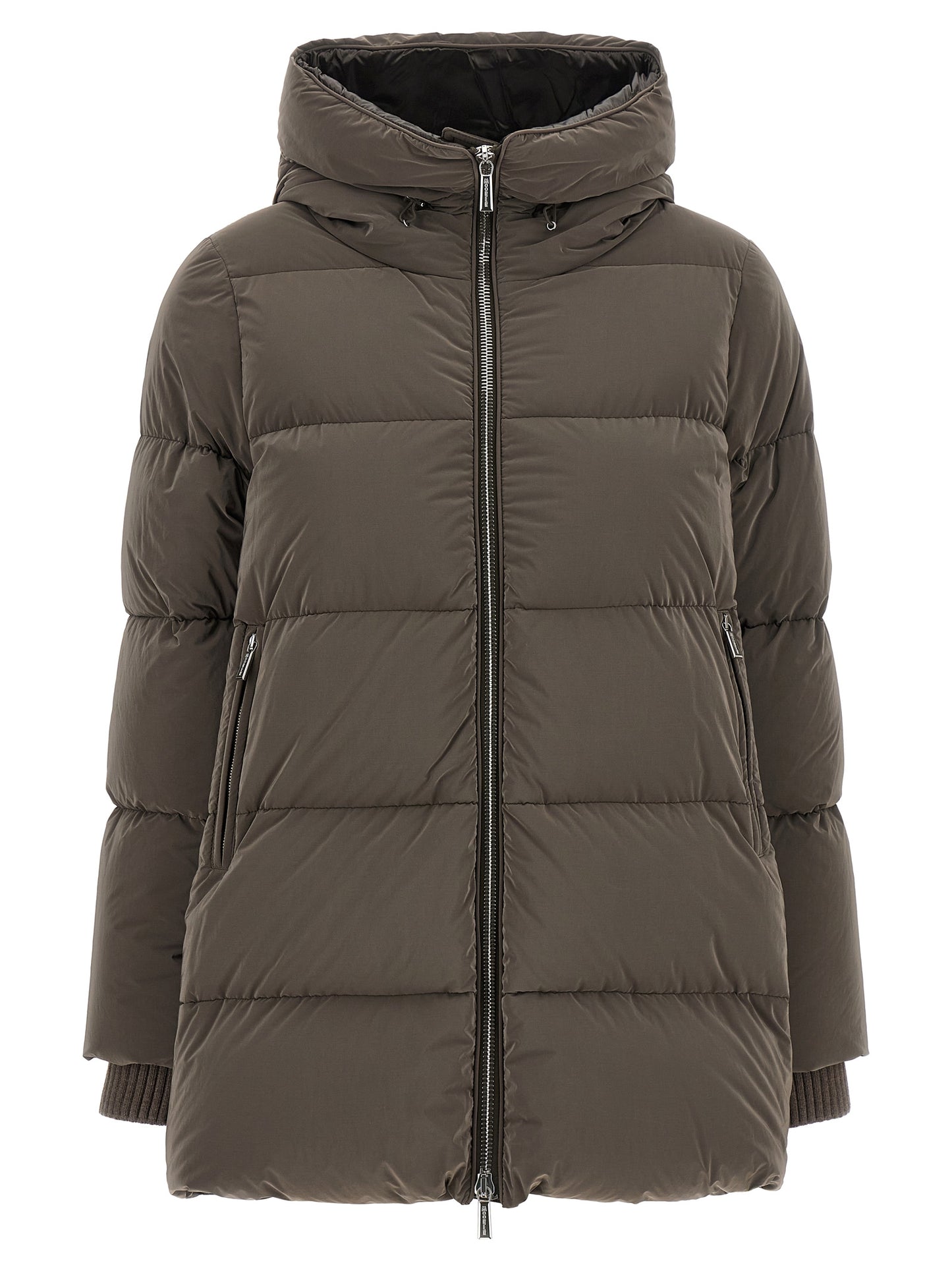 MooRER Brown Wool Full-Length Jacket