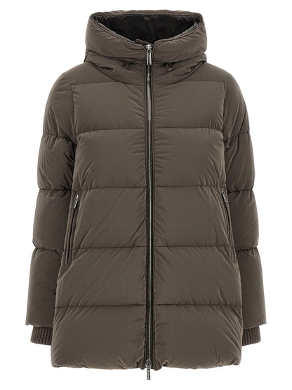 MooRER Brown Wool Full-Length Jacket