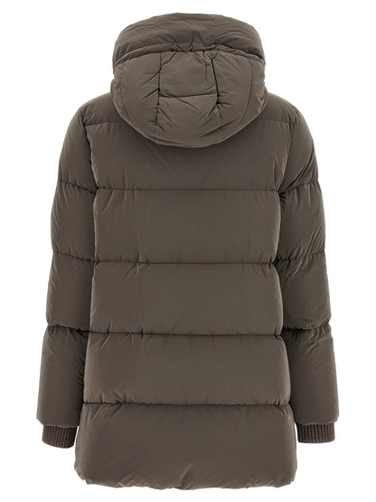 MooRER Brown Wool Full-Length Jacket