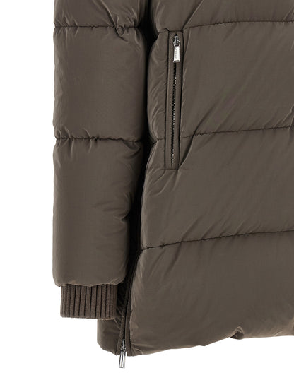 MooRER Brown Wool Full-Length Jacket