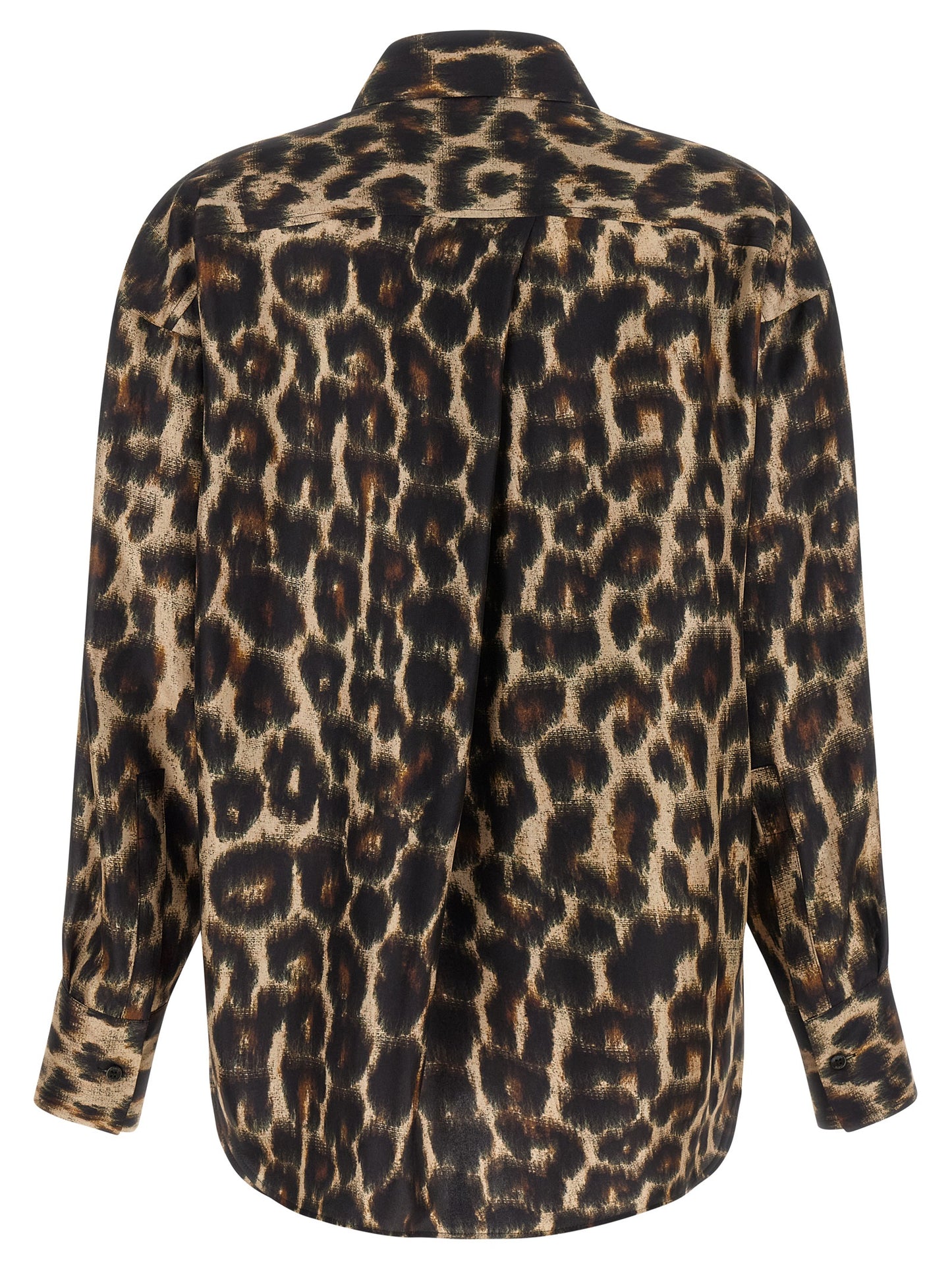 Alberto Biani Brown Silk Blouse