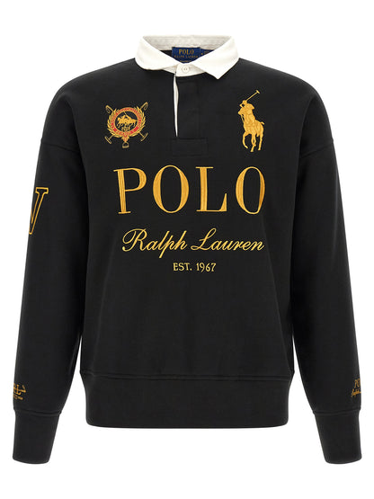 Polo Ralph Lauren Black Cotton Polo Shirt