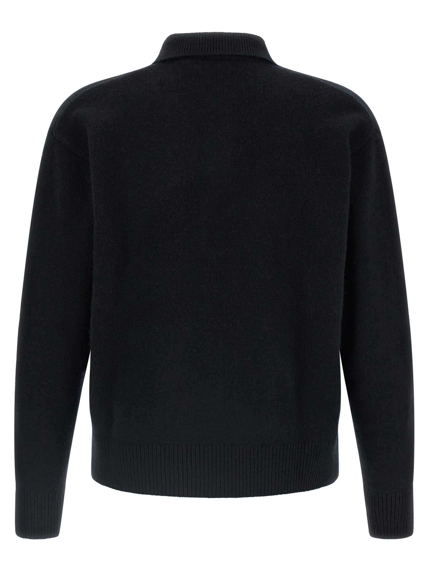 Polo Ralph Lauren Black Wool Polo Shirt