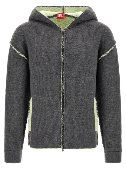 Diesel Gray Wool Sweatshirt