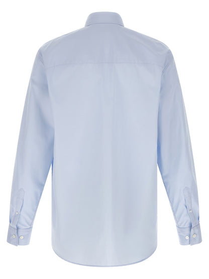 Dries Van Noten Blue Cotton Blouse