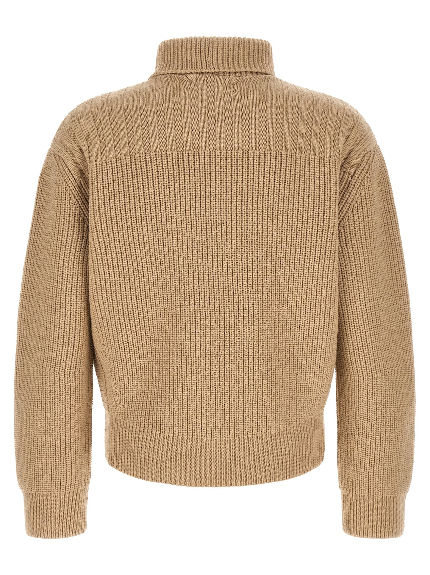 Dries Van Noten Beige Wool Cardigan