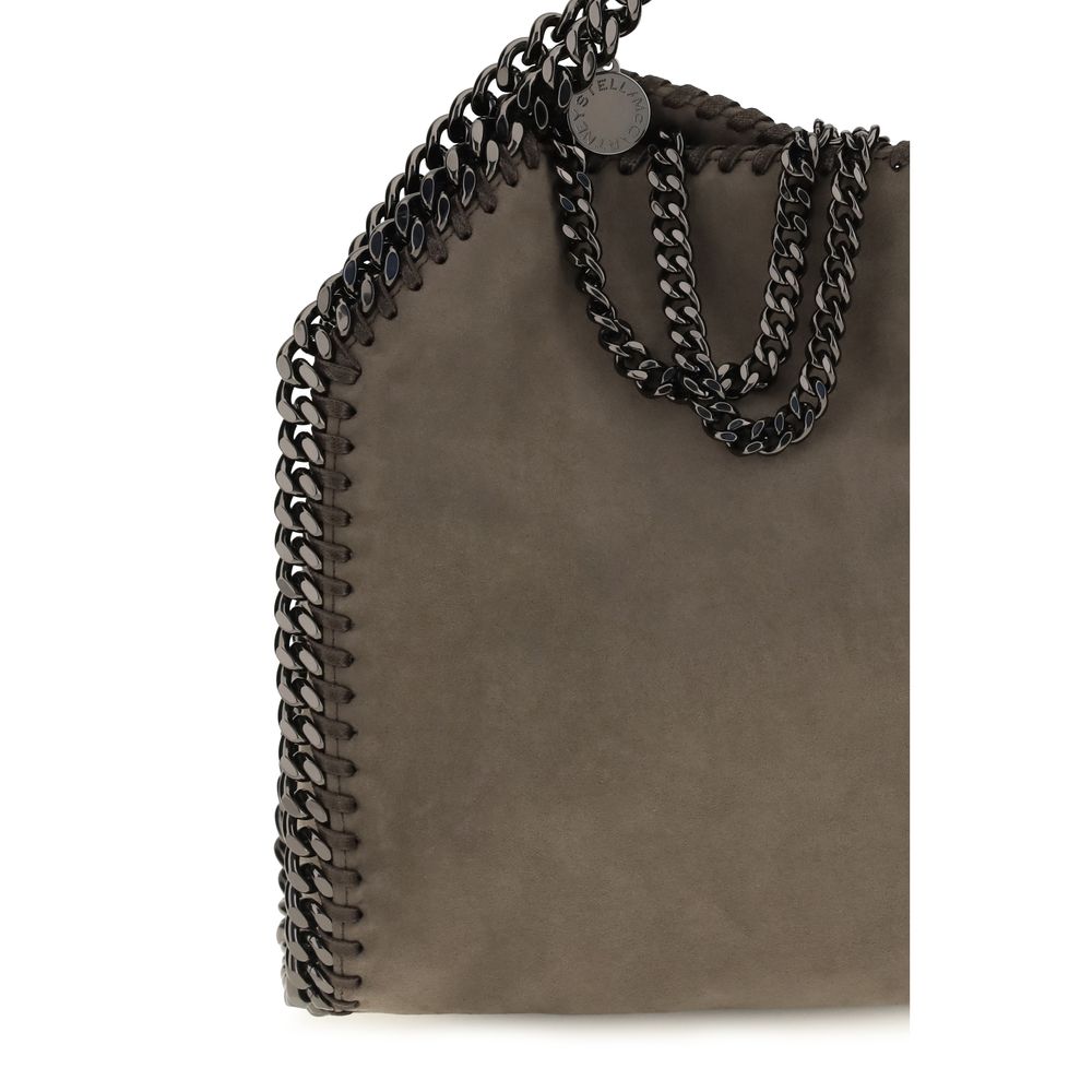 Mini Shoulder Flap Bag by Stella McCartney for women in polyamide brown & silver features an effortlessly chic silhouette with a secure flap & magnetic, ample , and versatile shoulder-strap & handle for effortlessly chic everyday luxury.