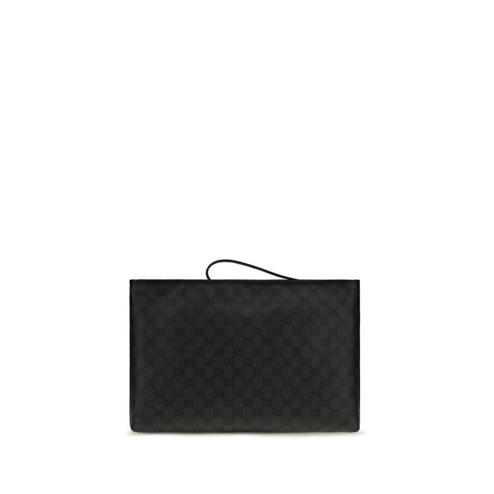 Tote Shoulder Bag by Gucci for men in cotton black features an effortlessly chic silhouette with a secure , ample internal-pockets, and versatile shoulder-strap for effortlessly chic everyday luxury.