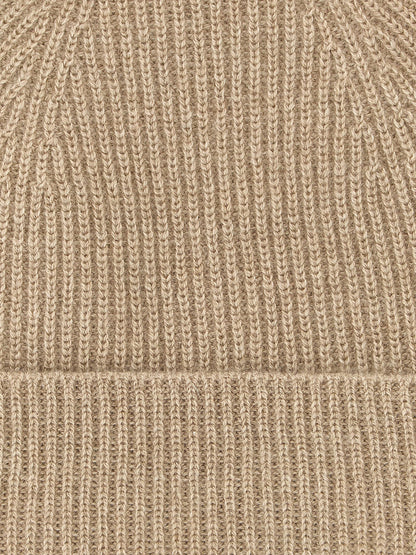 Ballantyne Beige Cashmere Beanie
