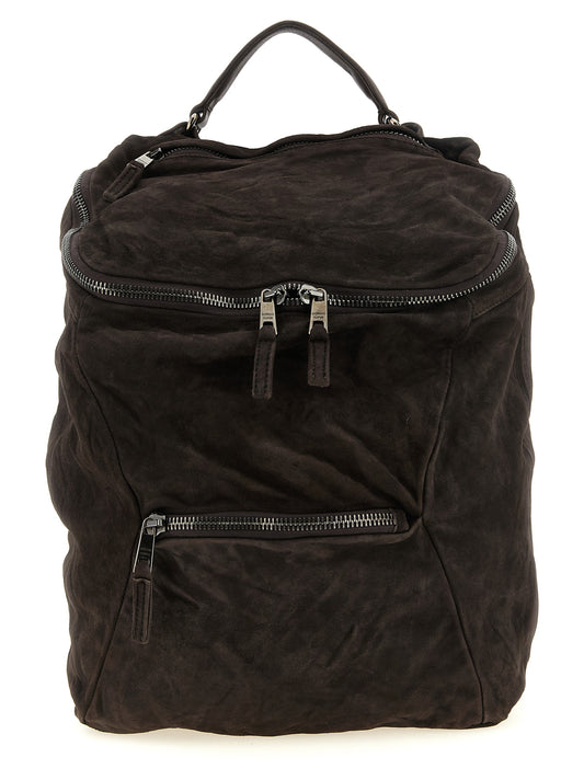 GIORGIO BRATO Brown Lamb Leather Backpack