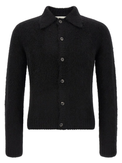Dries Van Noten Black Wool Cardigan
