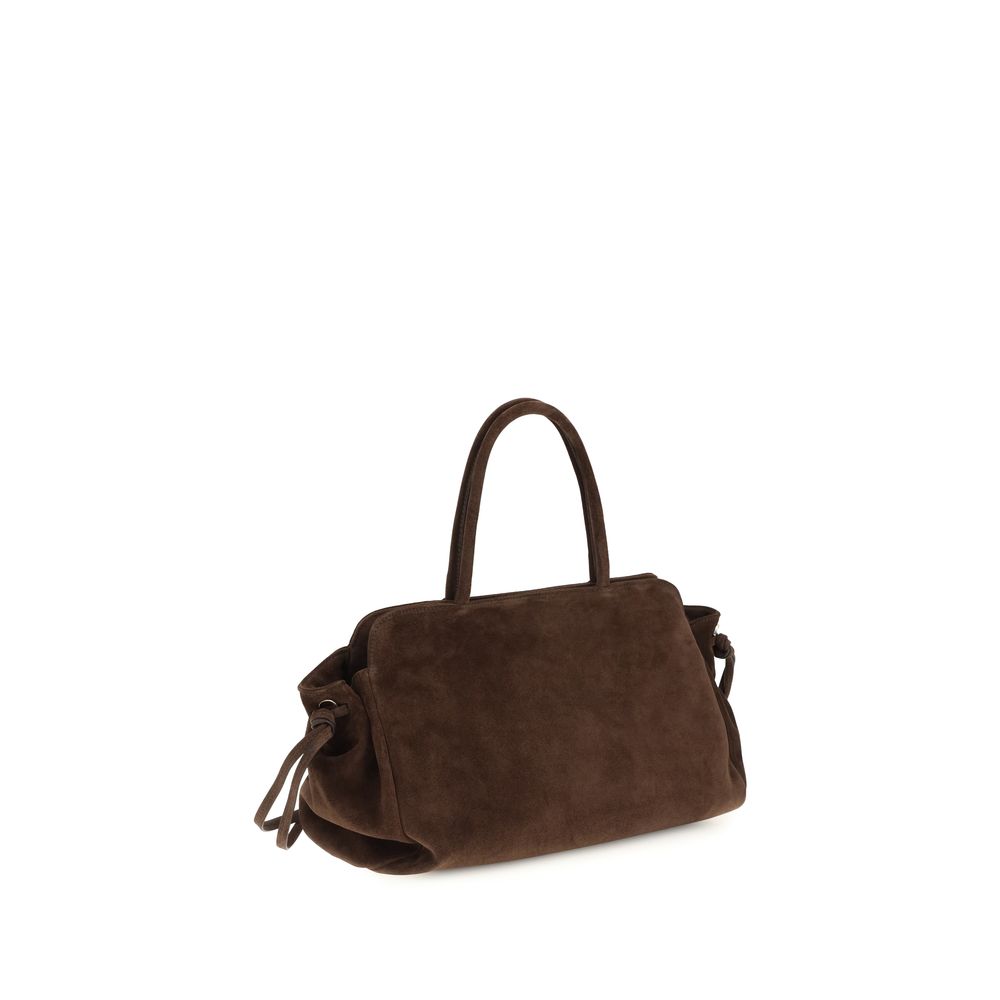 Large Shoulder Bag by Prada for women in nylon suede leather brown showcases a enviable silhouette, artfully detailed with a secure zipper, organized external-pockets, and versatile shoulder-strap, adjustable-strap, detachable-strap & handle for a enviable look.