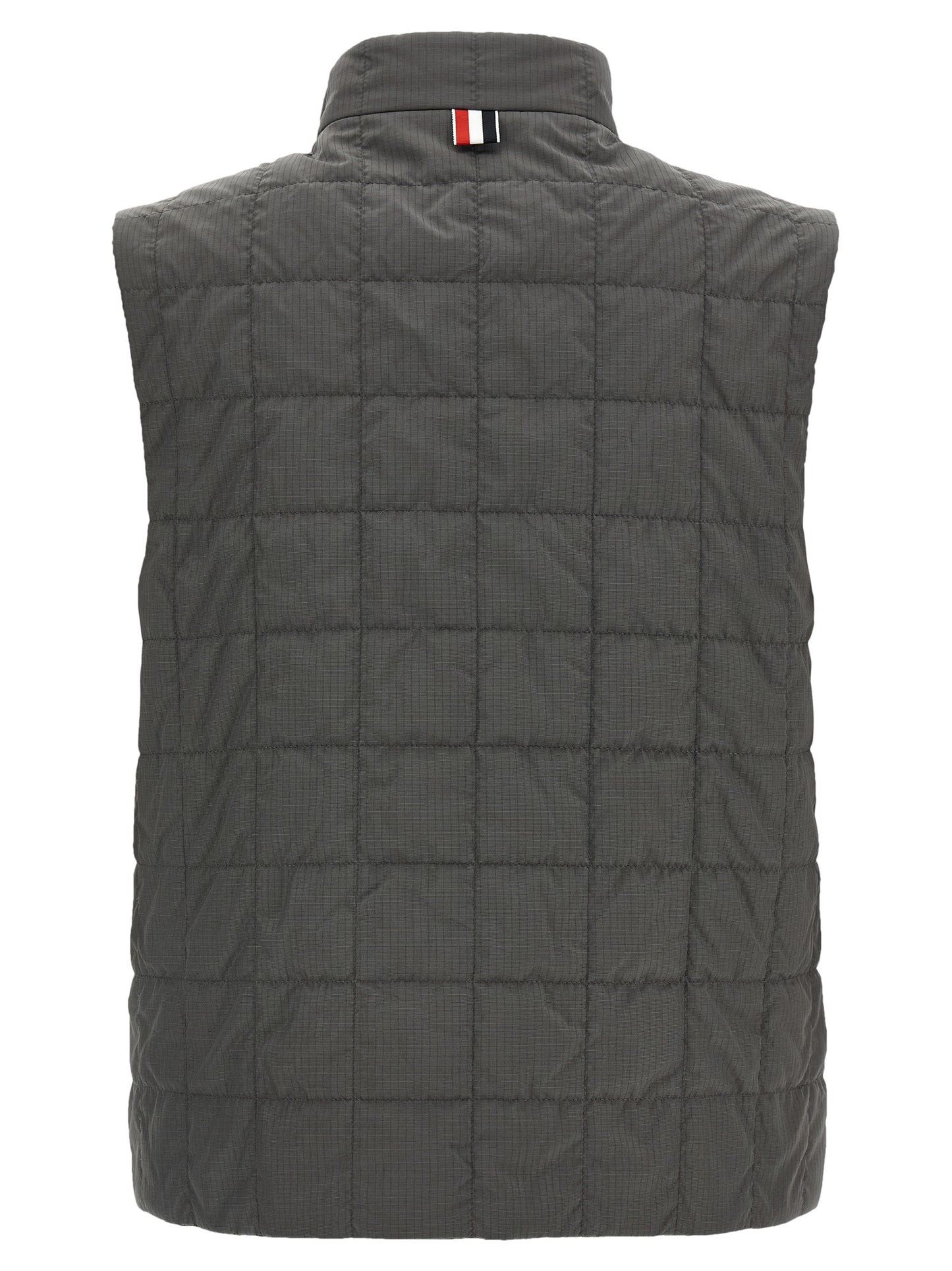 Thom Browne Gray Polyamide Sleeveless Jacket