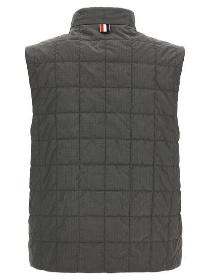 Thom Browne Gray Polyamide Sleeveless Jacket